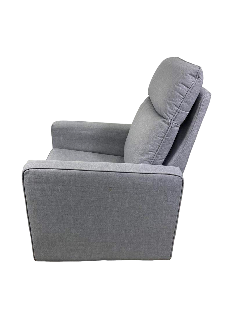 Davinci gabby pillowback swivel online glider in misty grey