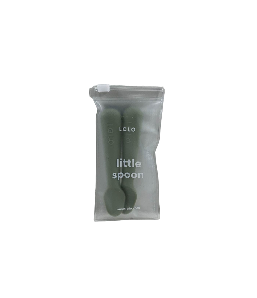 LALO  Little Spoon in Oatmeal Silicon Spoon for Babies