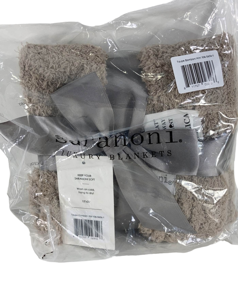 Saranoni Bamboni Mini Blanket, Taupe