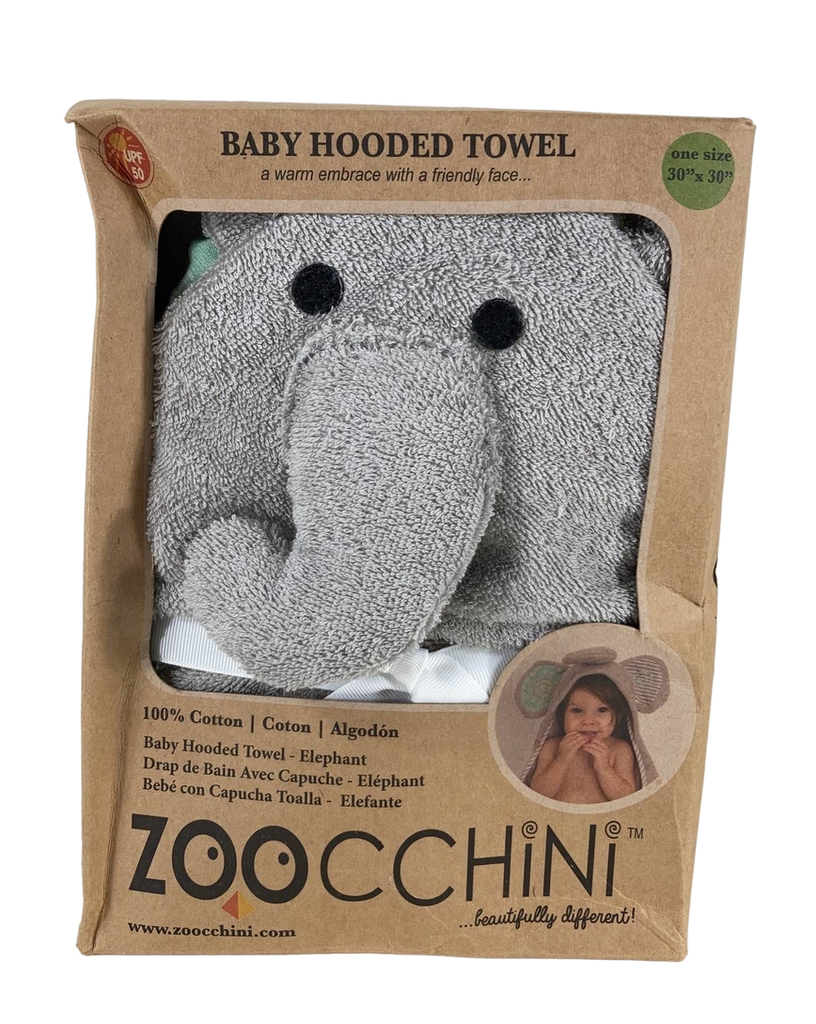 Zoocchini Hooded Bath Towels - Elle Elephant