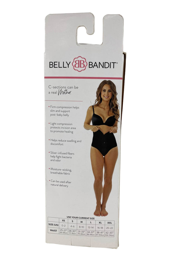 Belly Bandit C-Section And Postpartum Recovery Undies, L, Black