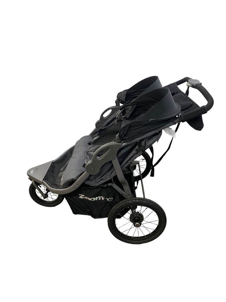 Joovy Zoom X2 Double Jogging Stroller, 2022, Iron