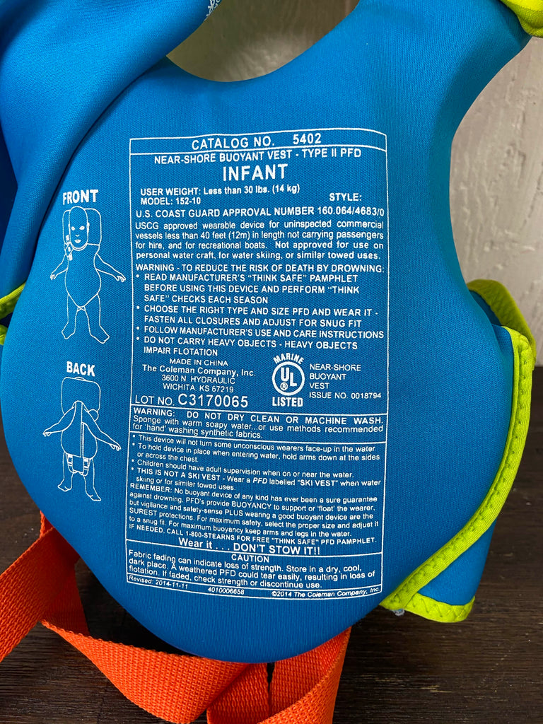 Stearns Puddle Jumper Infant Hydroprene Life Jacket