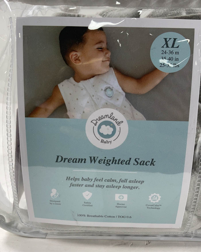 Dreamland Weighted Sleep Sack, 2436 months, Sage Green