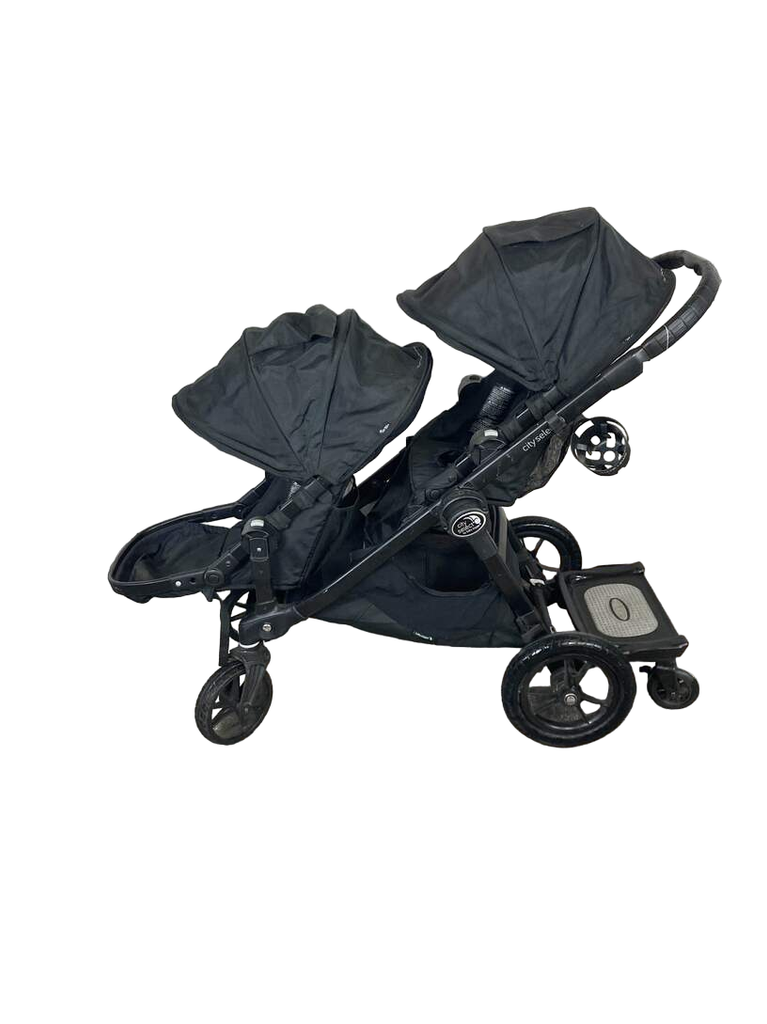 Baby Jogger City Select Lux Double Stroller with Riding Board, Black,