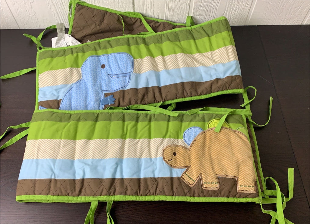 Dinosaur Crib Bumpers and Skirt