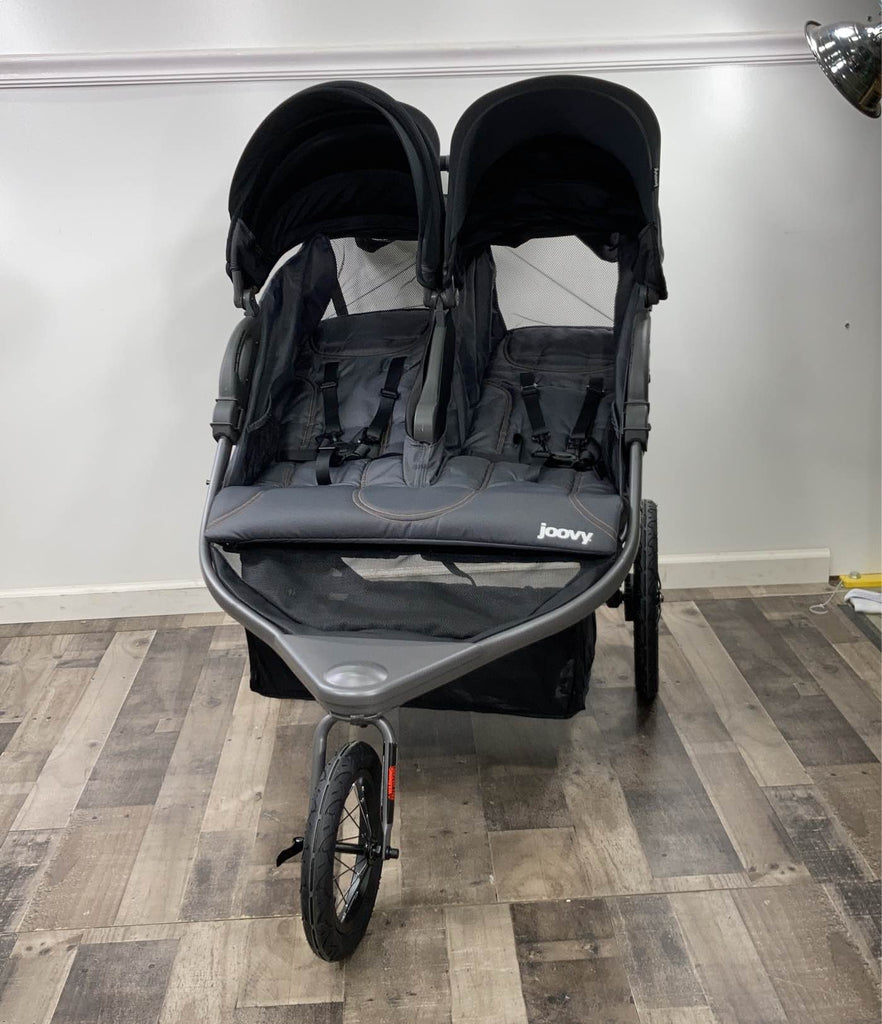 Joovy Zoom X2 Double Jogging Stroller, 2021, Iron