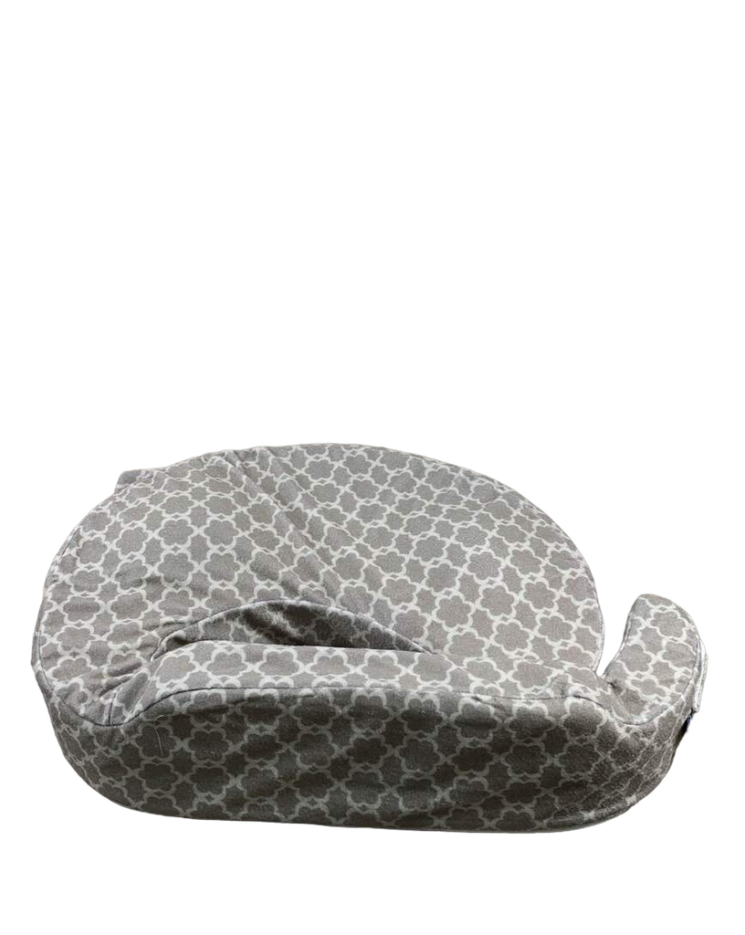 My Brest Friend Deluxe Nursing Pillow, Flower Key Grey
