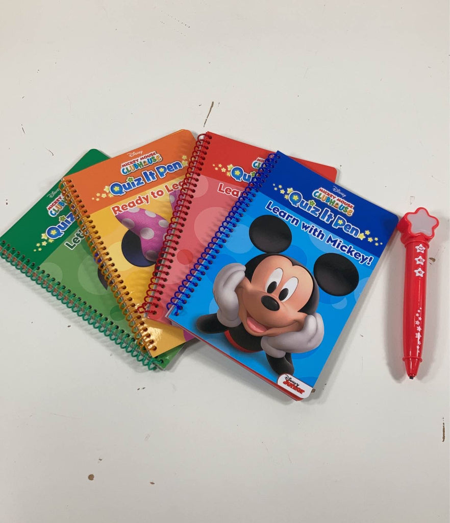 Mickey Mouse Clubhouse Quiz It Electronic Smart Pen With 4 Books