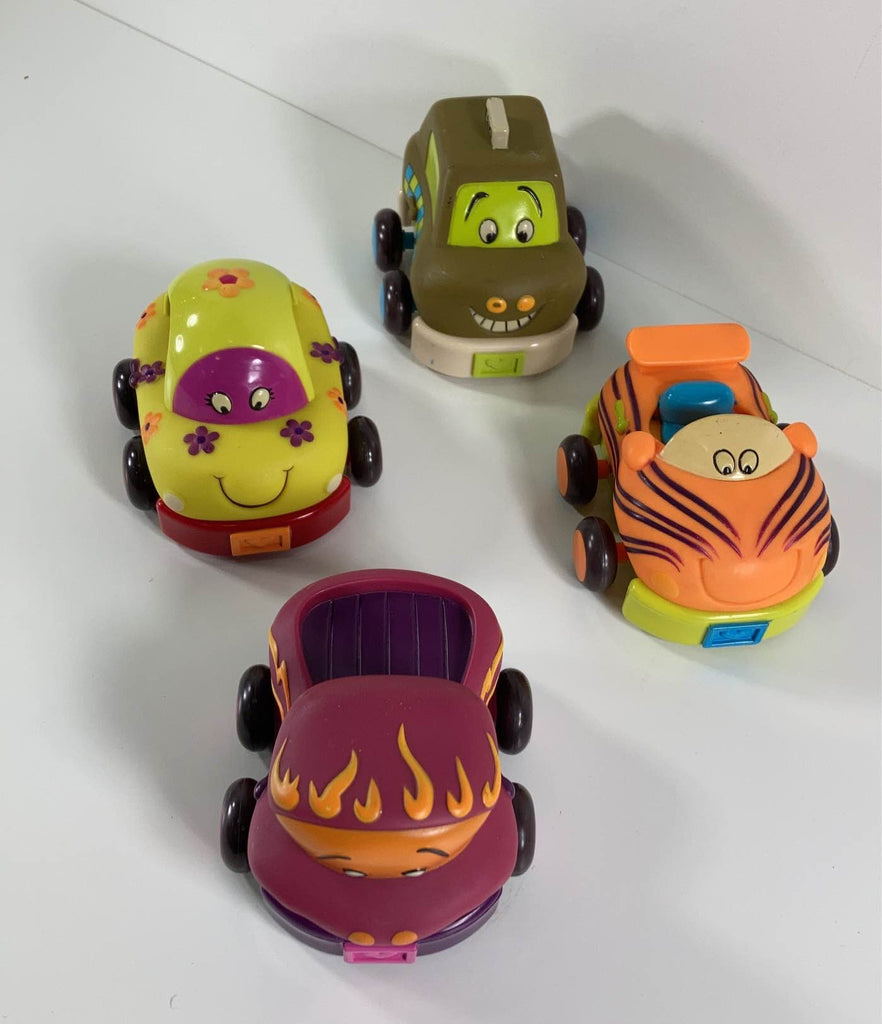 B. toys Pull Back Toddler Cars Wheeeels!