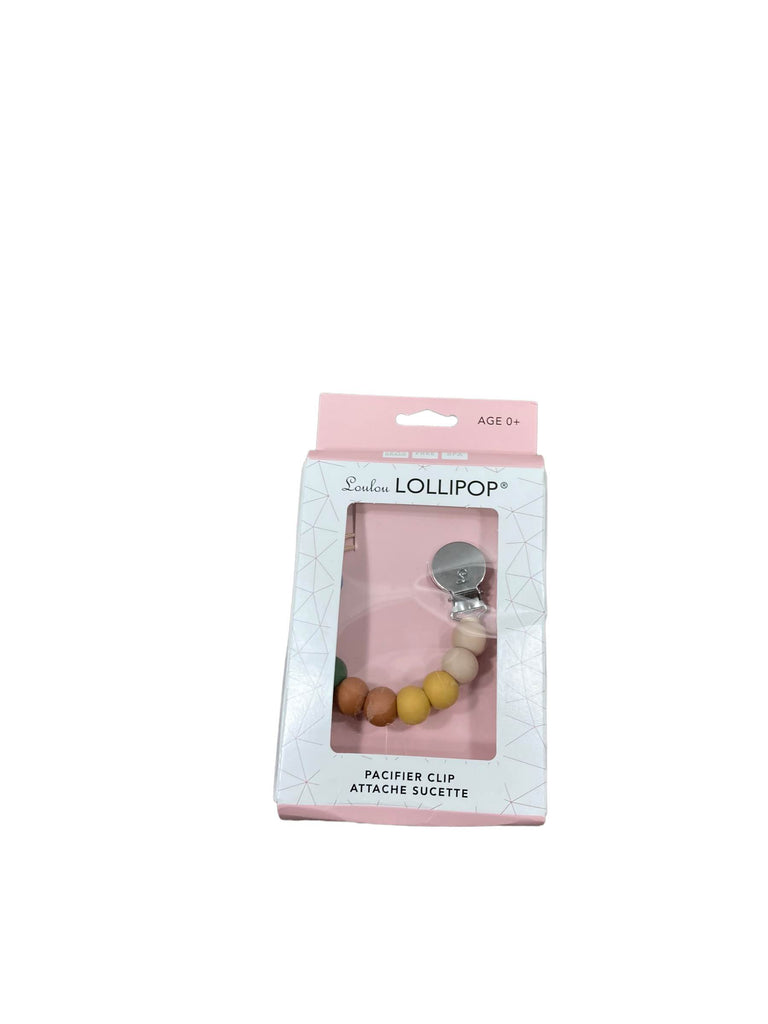LouLou Lollipop Pacifier Clip, Colorblock
