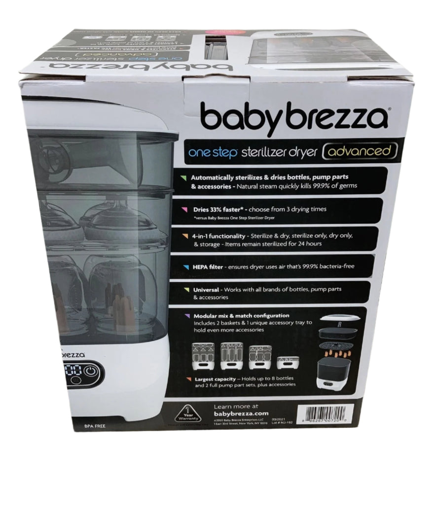 Baby Brezza OneStep Bottle Sterilizer And Dryer, Advanced