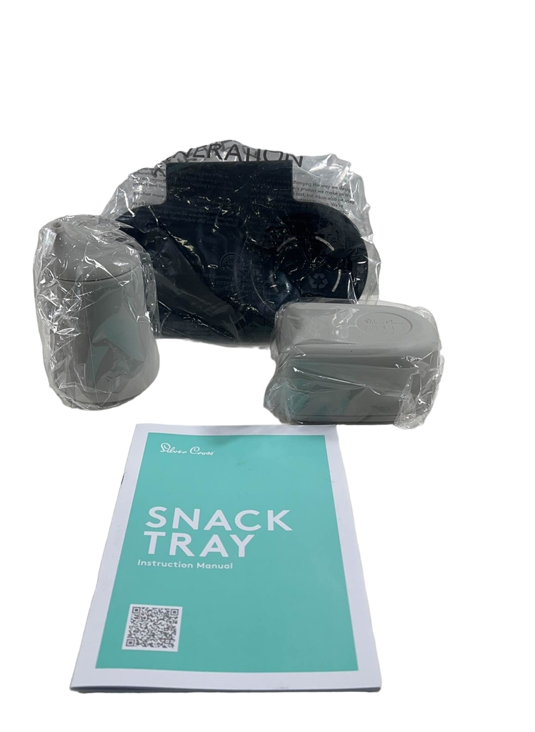 Silver cross top snack tray