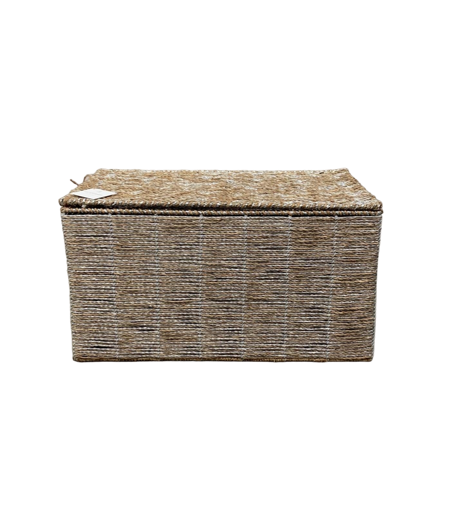 Pottery Barn Kids Silver Rope Toy Chest