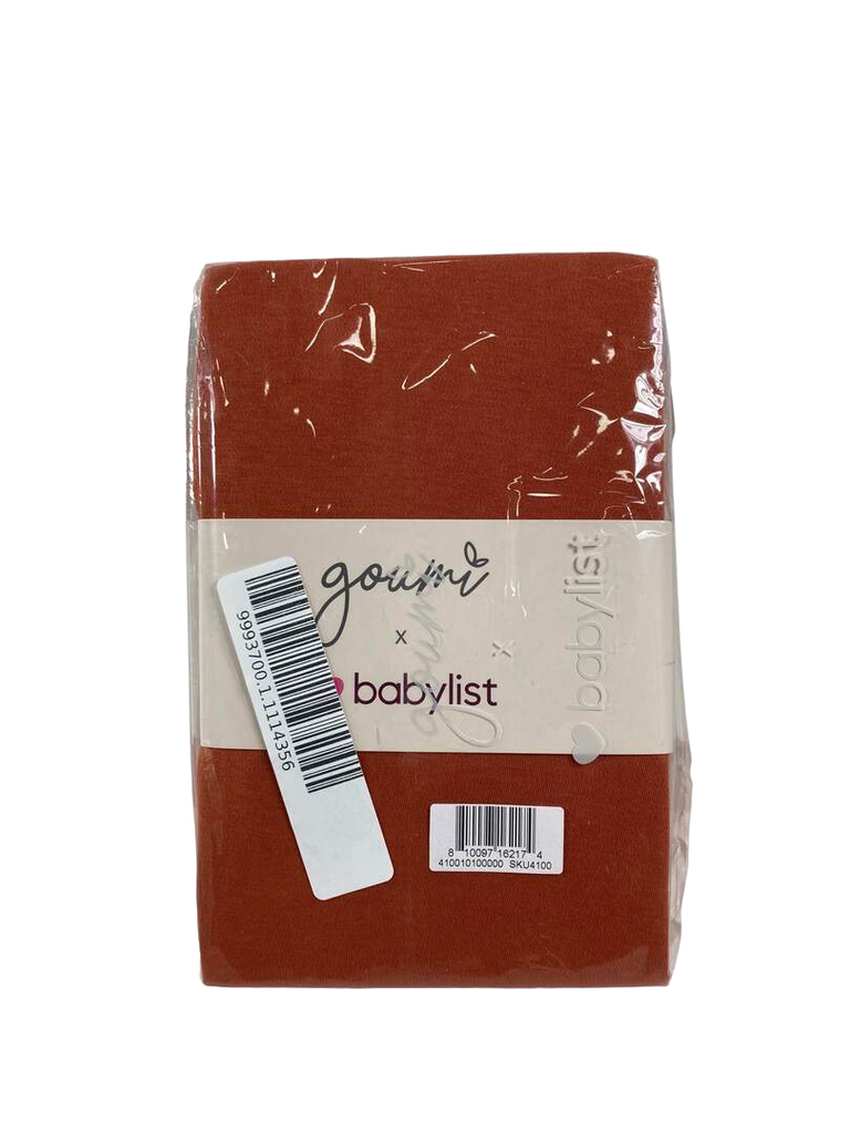 Goumikids Fitted Crib Sheet, Clay