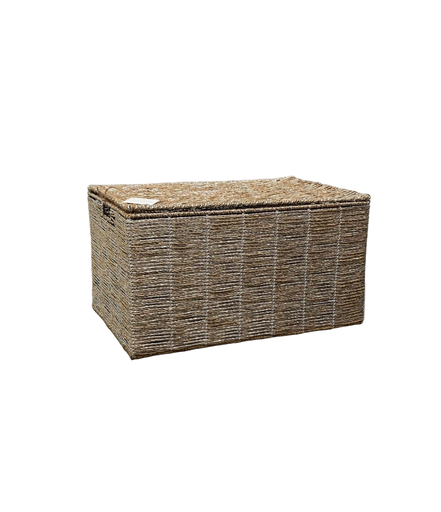 Pottery Barn Kids Silver Rope Toy Chest