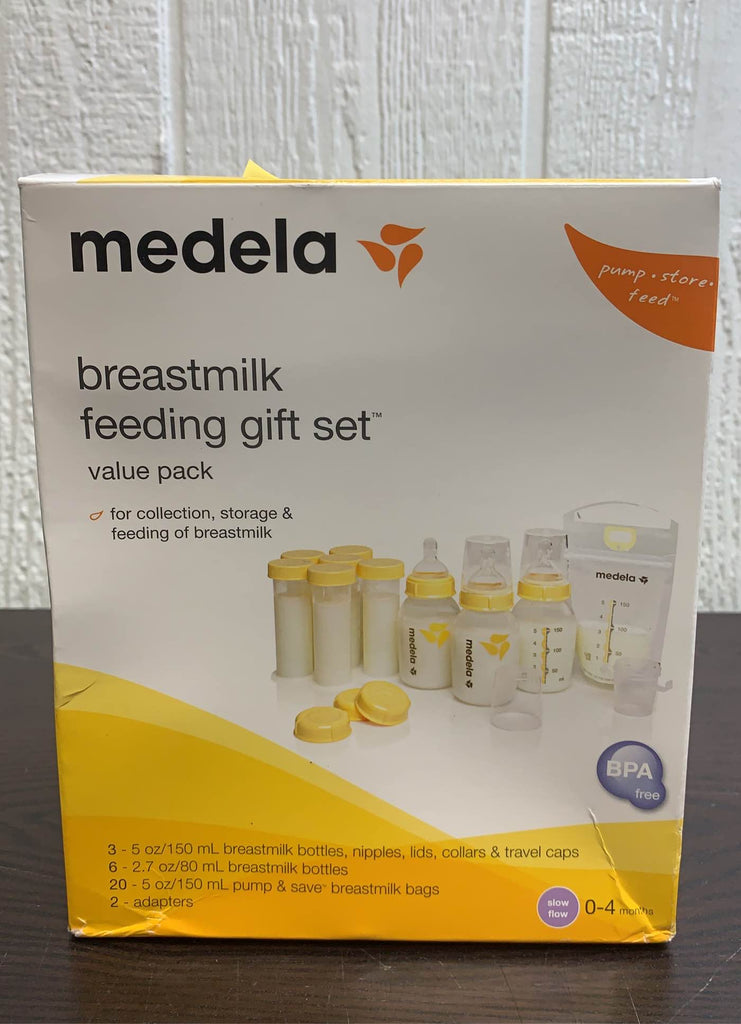 Lot of 10 Medela Baby Bottles 5oz 150ml Nipples Collars Caps