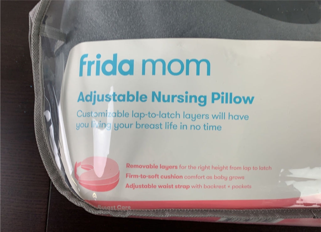 Frida Mom Adjustable Nursing Pillow | Customizable Breastfeeding Pillow for  Mom + Baby Comfort with Back Support, Adjustable Wrap Around Waist Strap