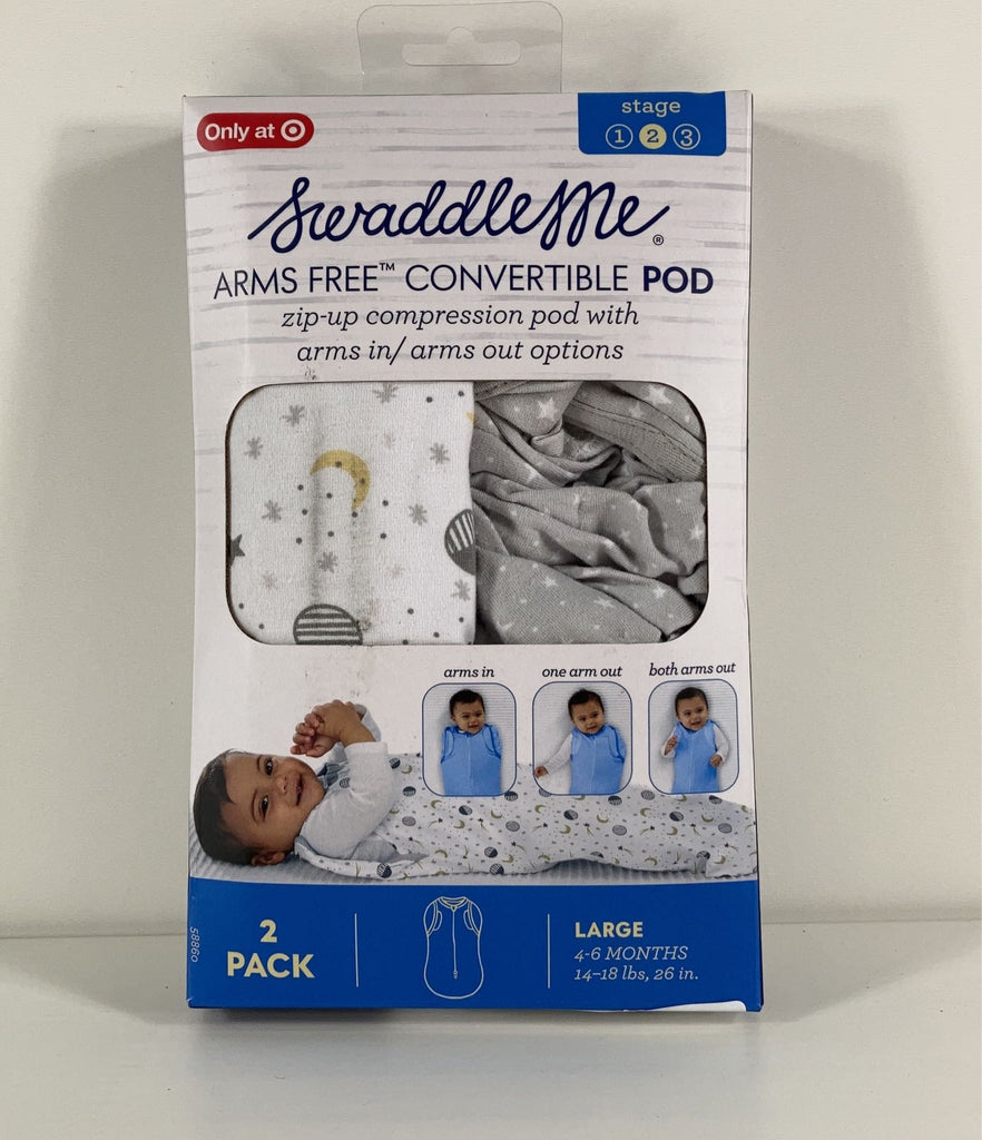 SwaddleMe Arms Free Convertible Pod, 2pk, Large (46 Months)