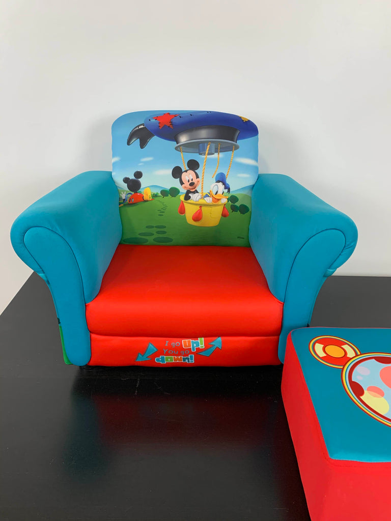 Mickey mouse best sale chair and ottoman