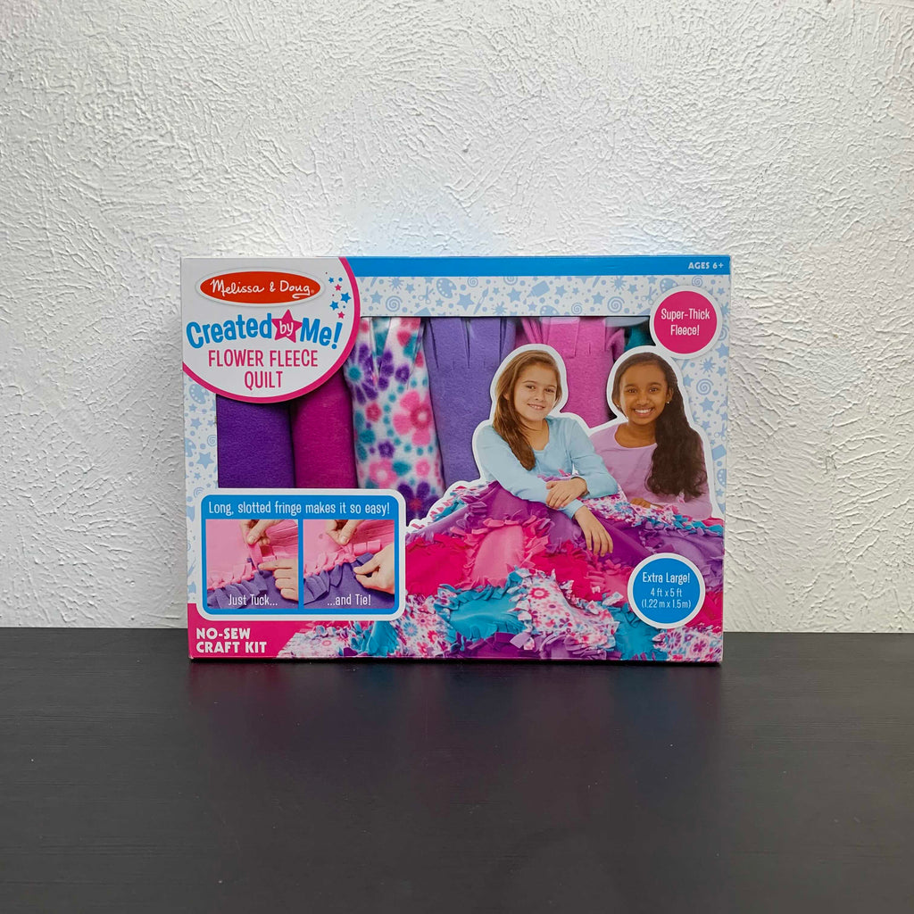 Melissa & Doug Created By Me! Flower Fleece Quilt