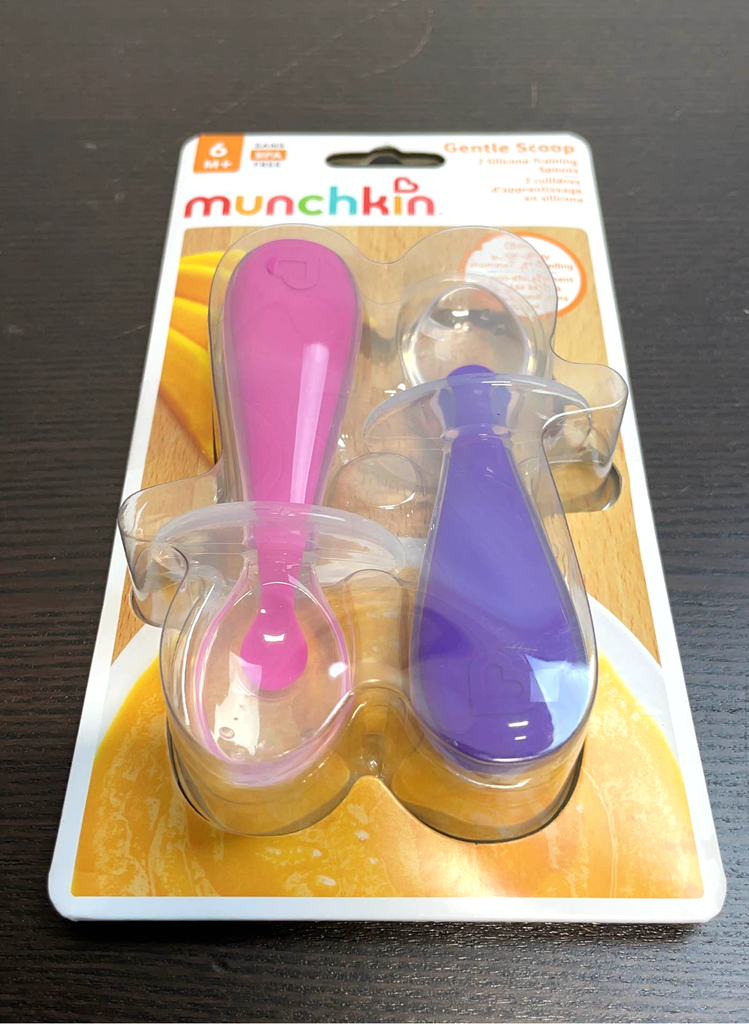 Munchkin Gentle Scoop Silicone Training Spoons (6m+) 2pcs