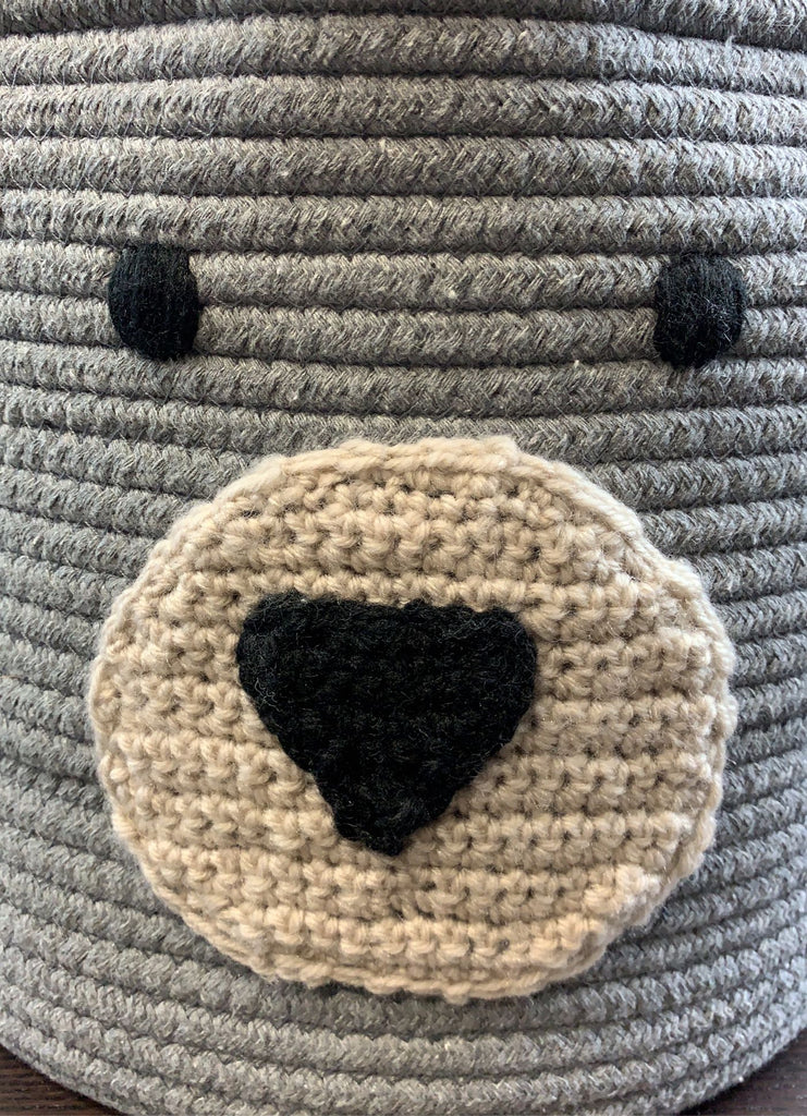 Cloud Island Coiled Rope Storage Bin, Large, Bear