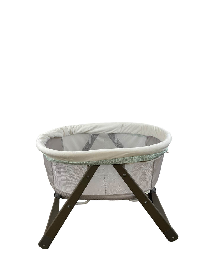 Wood foldaway store rocking bassinet classic