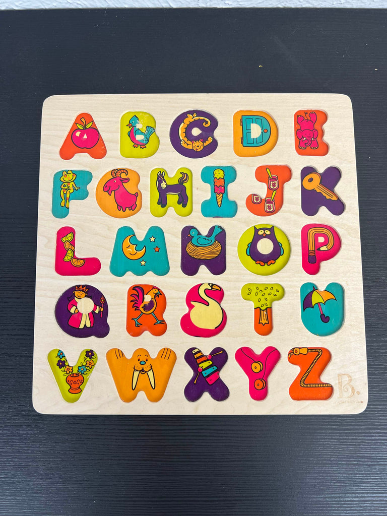 B. Toys Wooden Alphabet Puzzle