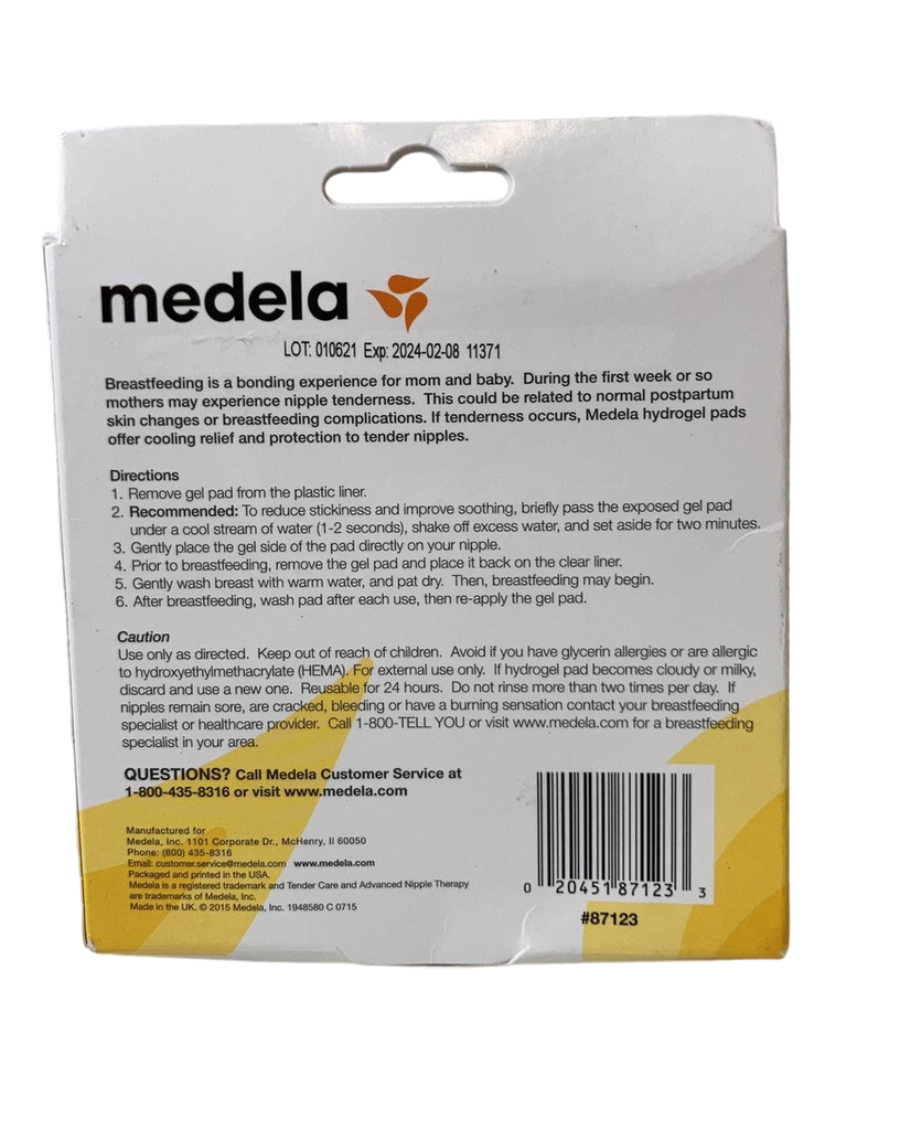 Medela Soothing Gel Pads for Breastfeeding 4 Count Pack Tender