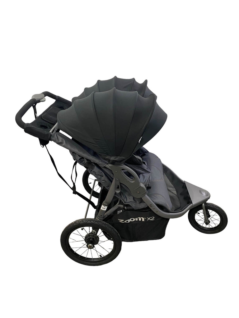 Joovy Zoom X2 Double Jogging Stroller, 2022, Iron