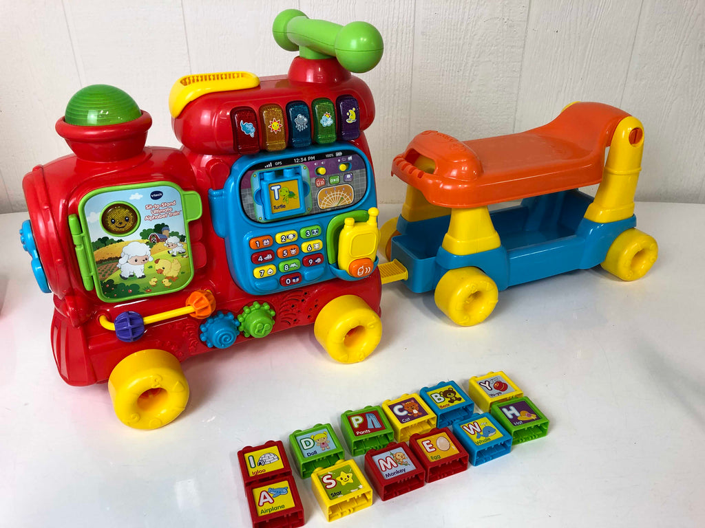 Vtech sit and cheap stand ultimate alphabet train