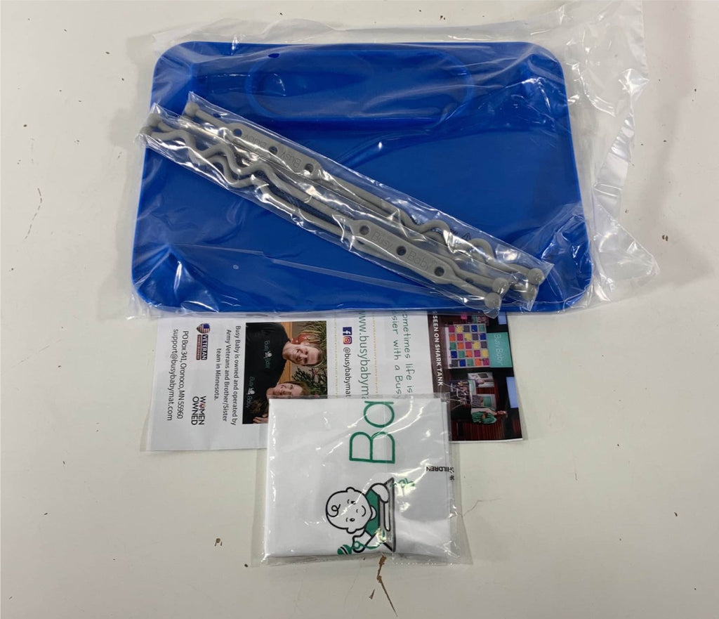 Busy Baby Place Mat, Blue