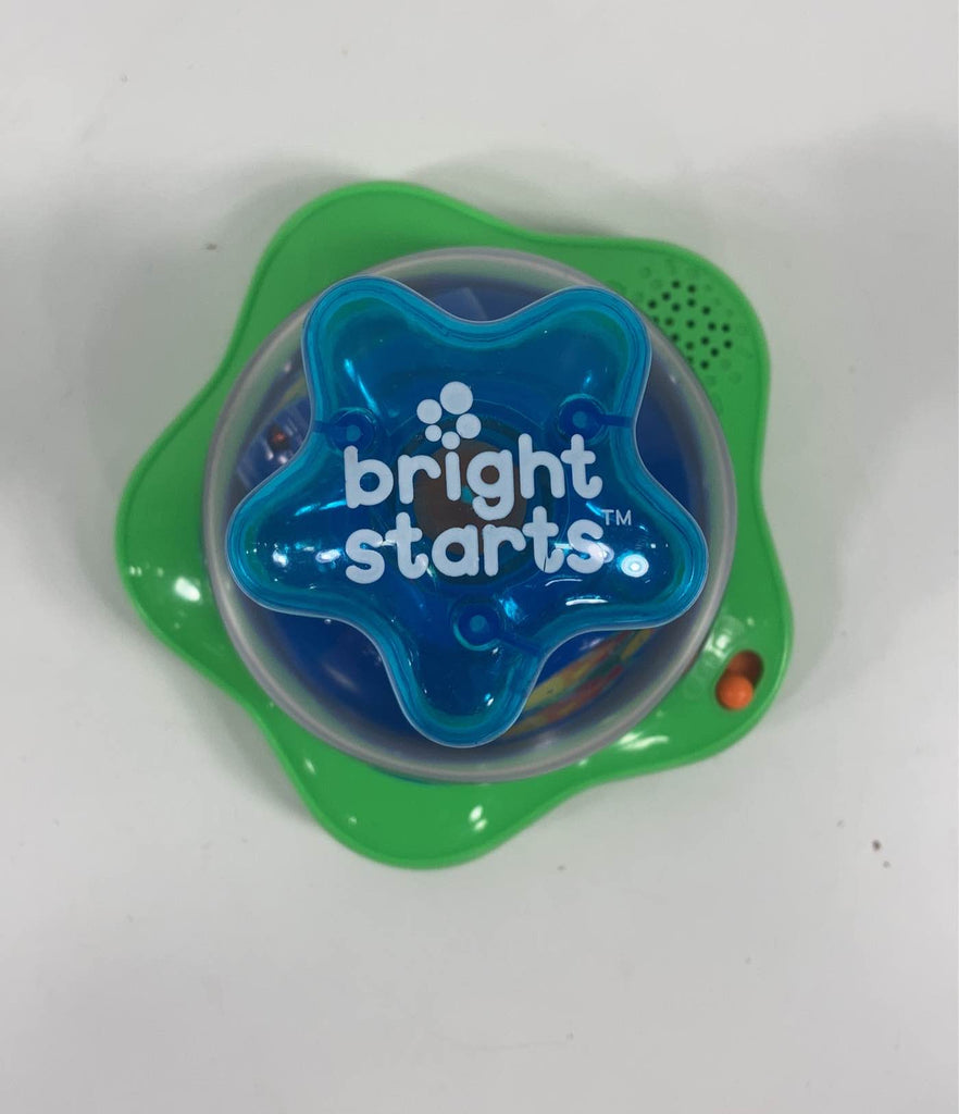 Bright Starts Press & Glow Spinner Cause and Effect Musical Baby Toy, Age 6  Months+