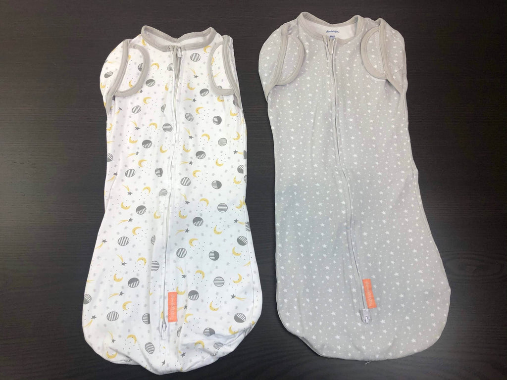SwaddleMe Arms Free Convertible Pod 2pk, Lucky Star, Large