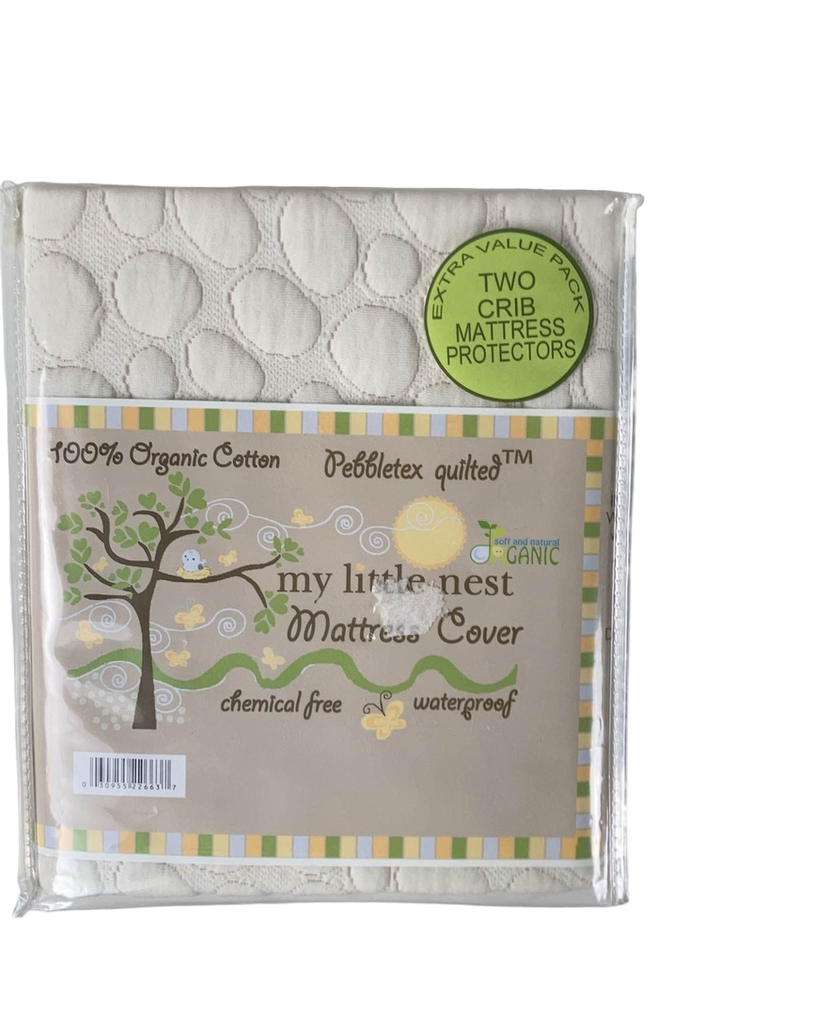 My Little Nest Waterproof Organic Cotton Crib Mattress Protector