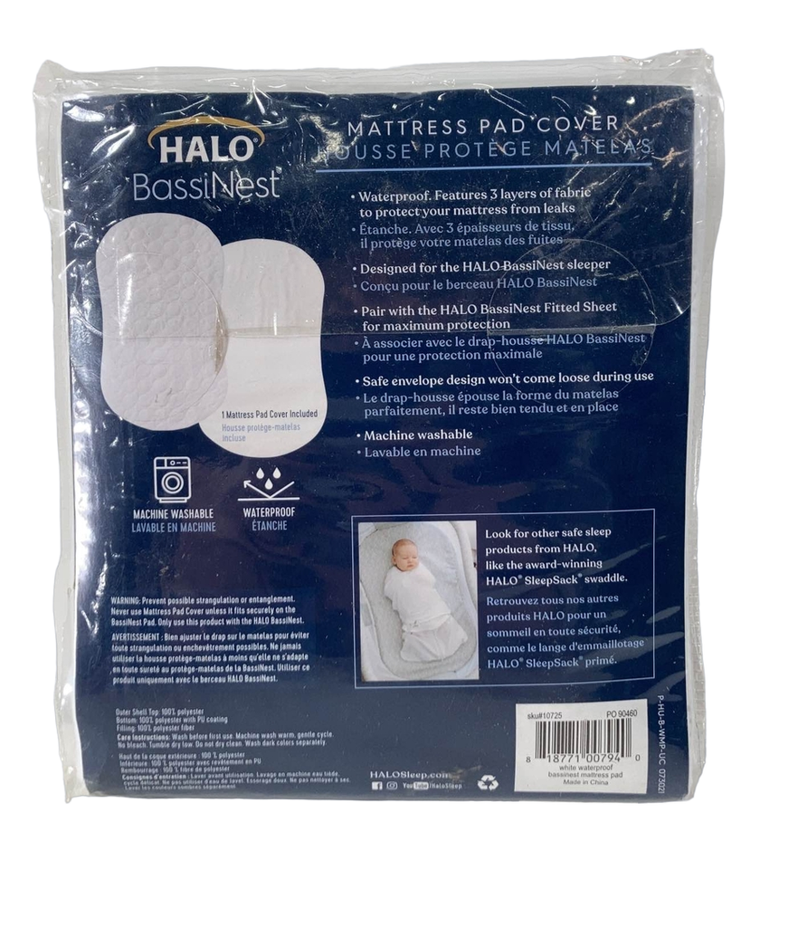 Halo BassiNest Mattress Pad Cover