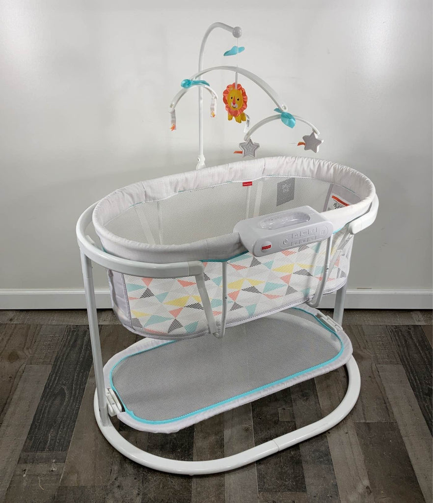 Fisher price soothing motions bassinet in windmill online