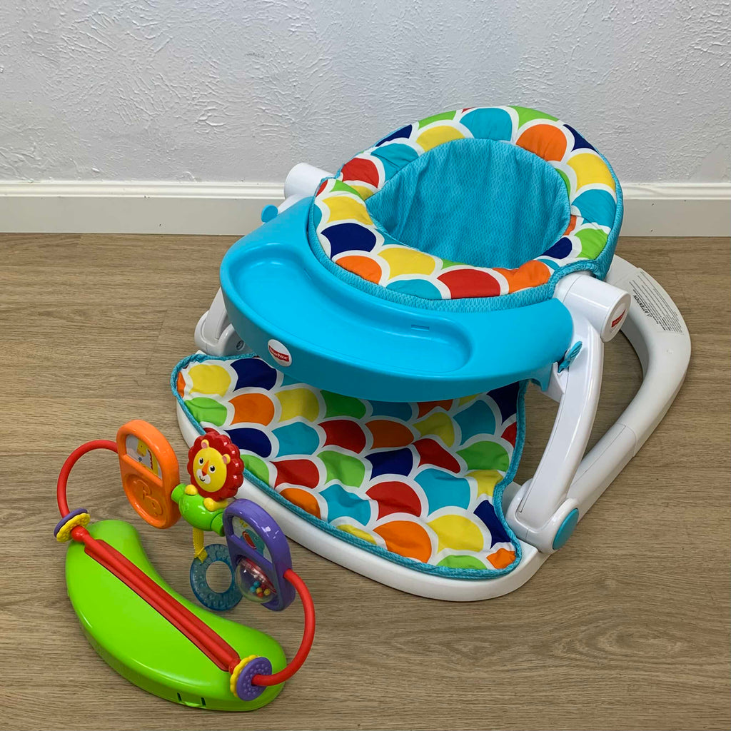 Seggiolone Fisher-Price FP Baby Gear Sit-Me-Up Premium - Con Vassoio Giocattoli, Per Neonati