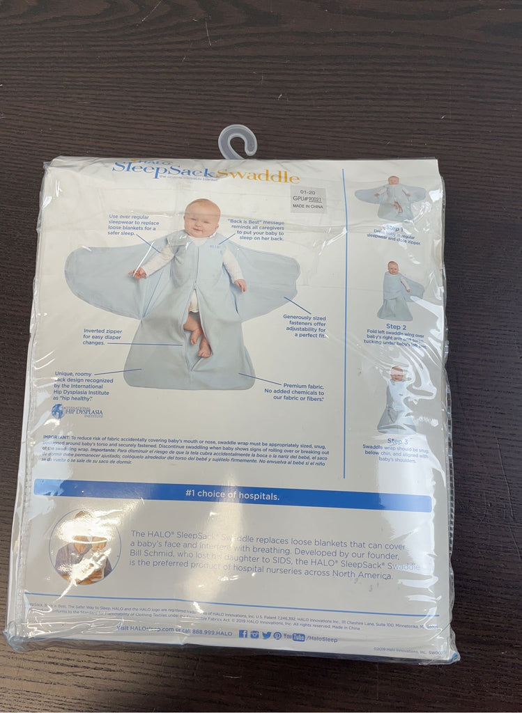 Halo Organic SleepSack Swaddle, NB, Natural