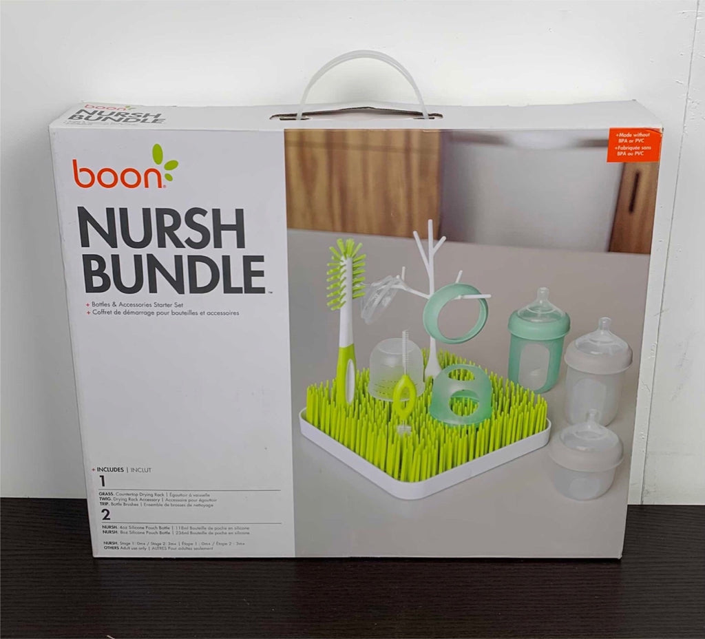Boon Nursh Bundle Bottle Feeding and Cleaning Set