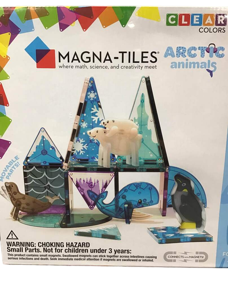 MAGNA-TILES Arctic Animals 25-Piece Magnetic Construction Set, The ORIGINAL  Magnetic Building Brand