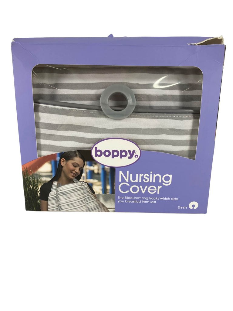 Boppy Nursing Cover, Gray Watercolor Stripes
