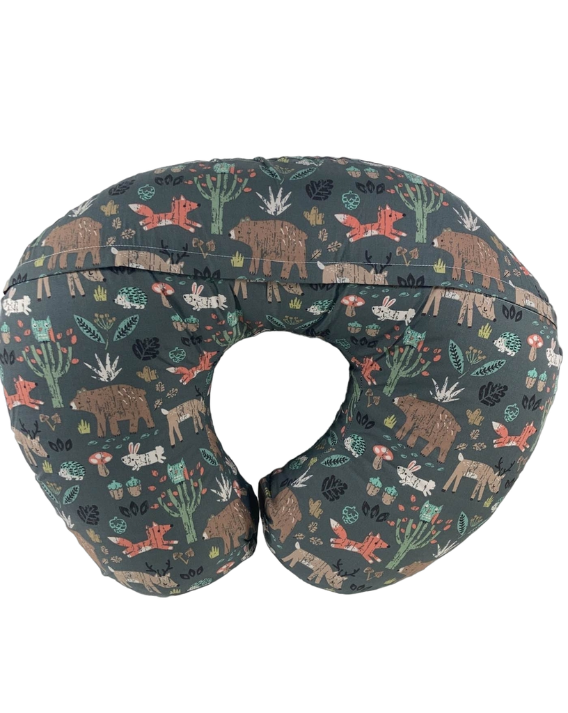 Boppy Nursing and Infant Support Pillow, Green Forest Animals