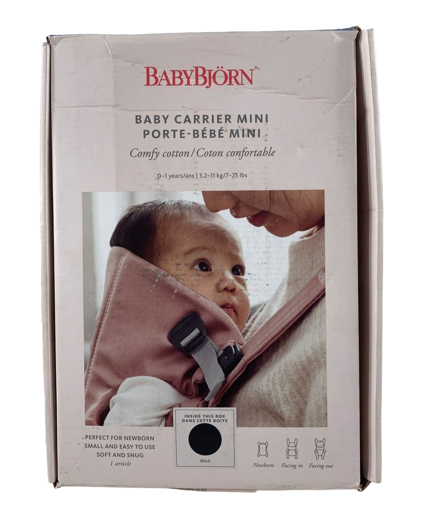  BabyBjörn Baby Carrier Mini, Cotton, Black : Baby