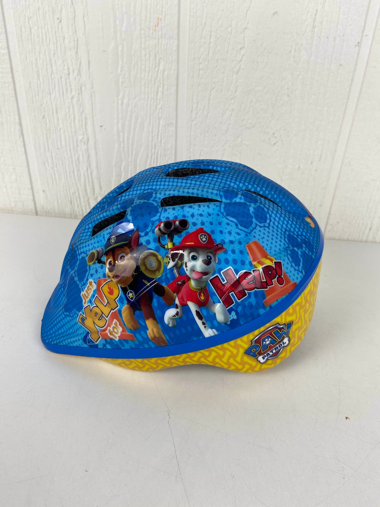 paw patrol bike helmet and pads