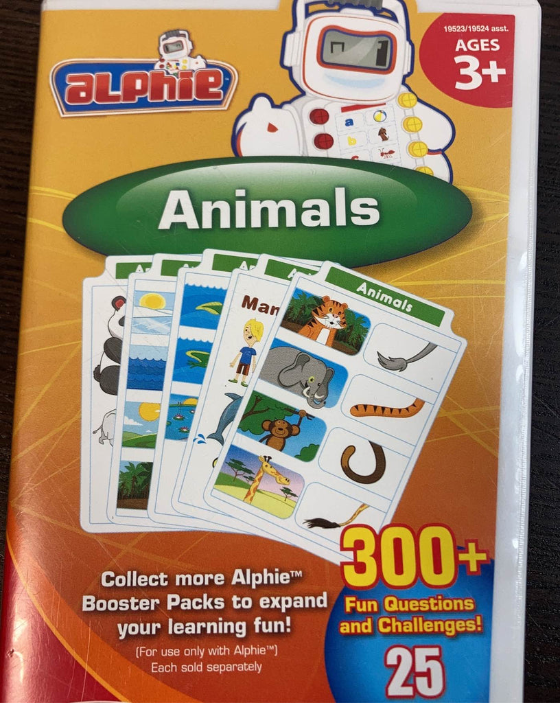 Playskool Alphie Robot, With Animals Booster Pack