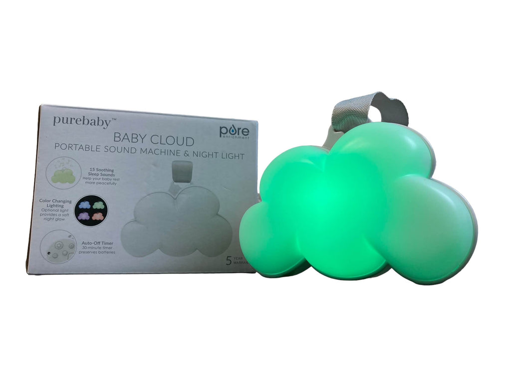 Pure Enrichment Baby Cloud Portable Sound Machine and Color-Changing Night Light