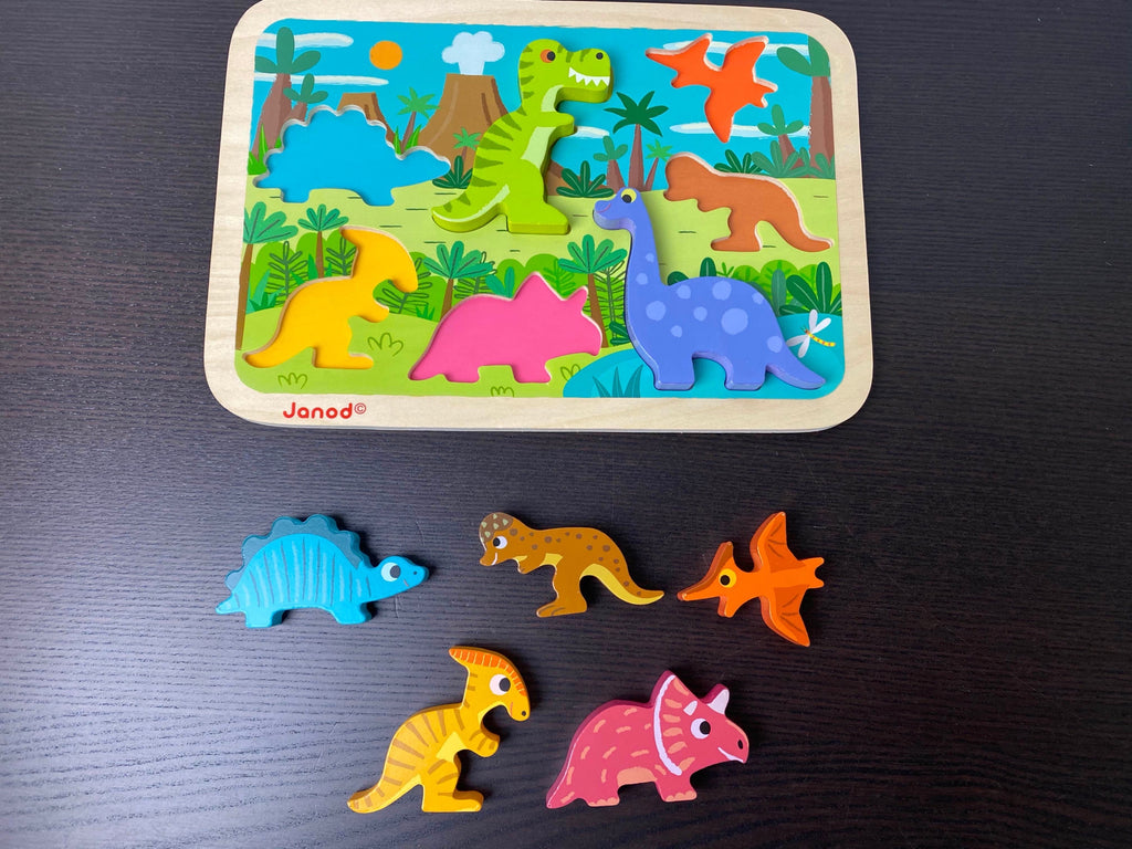 Janod Forest Chunky Puzzle - 7 Pieces - Ages 18 Months+ - J07023