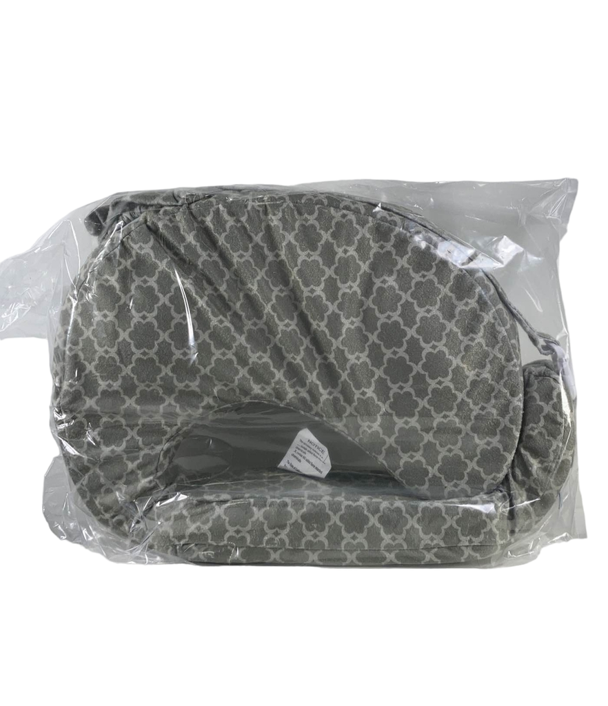 My Brest Friend Deluxe Nursing Pillow, Flower Key Grey
